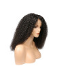 Frontal Lace wig 13x4 Kinky Curl Brazilian Remy Avec Baby Hair dens...