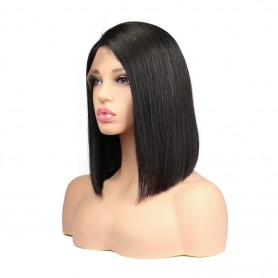 Frontal Lace wig 13x4 Lisse Brésilien  Rémy Hair Avec Baby Hair