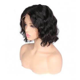 Frontal Lace wig 13x4 Body Wave Middle Part  Brazilian Remy Hair 