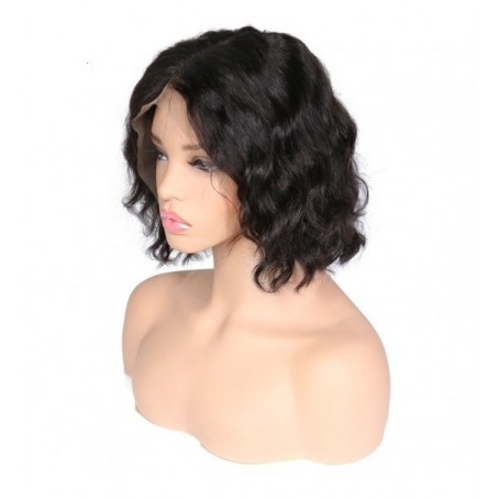 Frontal Lace wig 13x4 Body Wave Middle Part  Brazilian Remy Hair 