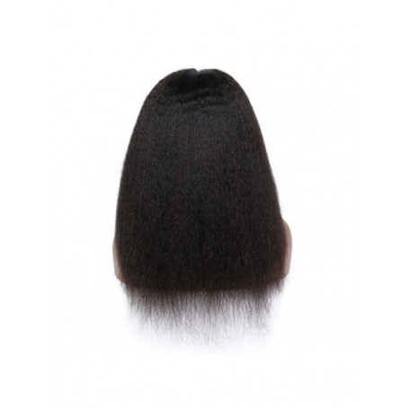 Frontal Lace wig 13x4 Kinky straight Brazilian Remy Avec Baby Hair ...