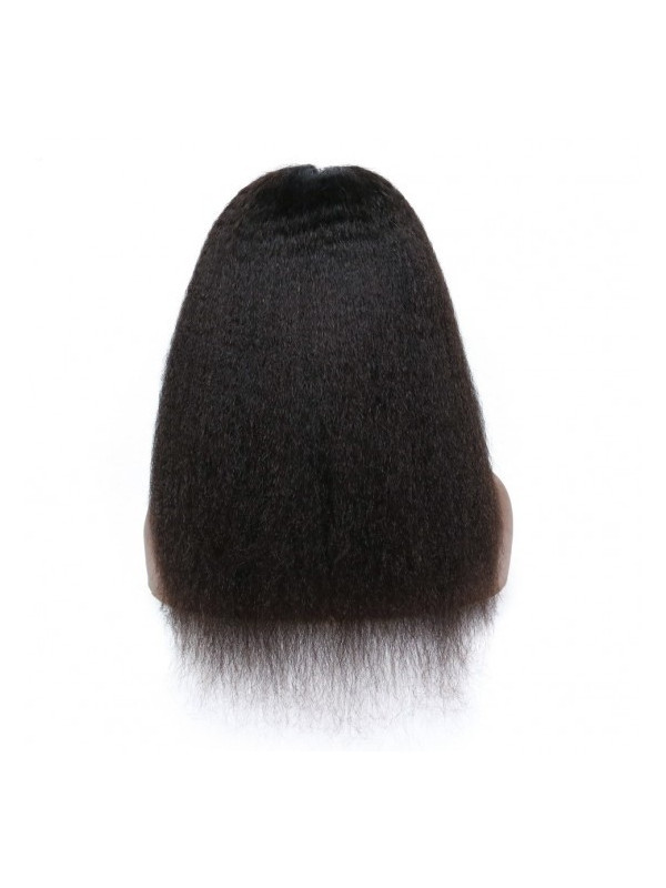 Frontal Lace wig 13x4 Kinky straight Brazilian Remy Avec Baby Hair ...