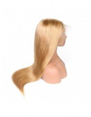 Frontal Lace wig 13x4 Lisse 27 Brazilian Remy Avec Baby Hair densité 180
