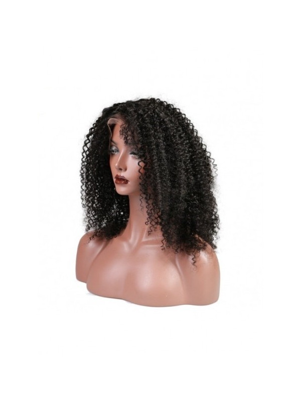 Frontal Lace wig 13x4 Jerry Curl Brazilian Remy Avec Baby Hair densité 180