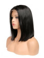 Frontal Lace wig 13x4 Lisse Brazilian Remy Avec Baby Hair densité 180
