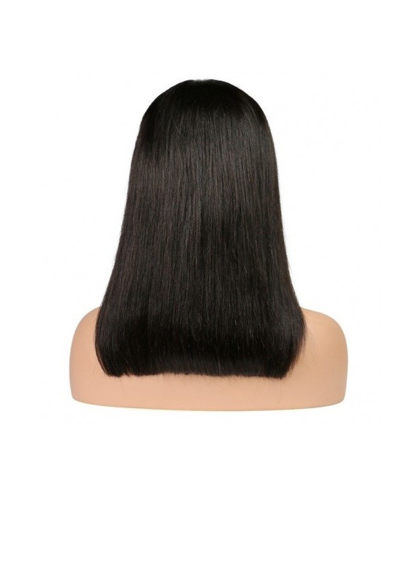 Frontal Lace wig 13x4 Lisse Brazilian Remy Avec Baby Hair densité 180