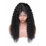 Frontal Lace wig 13x4 Deep Wave Brazilian Remy Avec Baby Hair densité 180