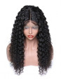 Frontal Lace wig 13x4 Deep Wave Brazilian Remy Avec Baby Hair densi...