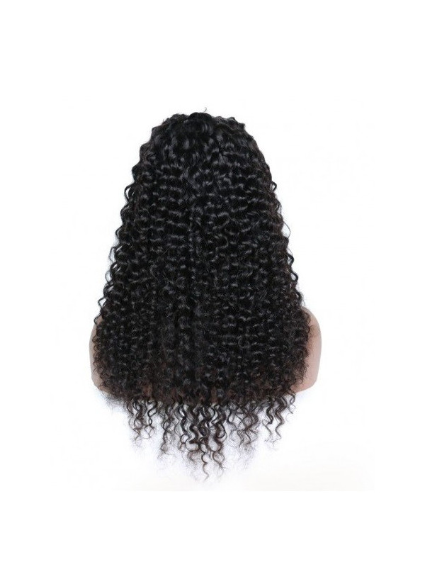 Frontal Lace wig 13x4 Deep Wave Brazilian Remy Avec Baby Hair densi...