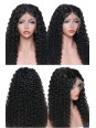 Frontal Lace wig 13x4 Deep Wave Brazilian Remy Avec Baby Hair densi...