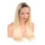 Frontal Lace wig 13X4 100% cheveux brésilien Remy lisse 1b/613 