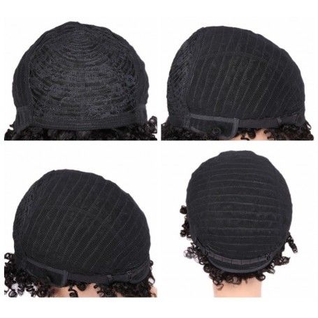 Perruque Afro Courte 100% Cheveux Humains