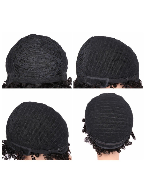 Perruque Afro Courte 100% Cheveux Humains