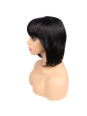 Perruques Courte à Frange Droite 100% cheveux humains