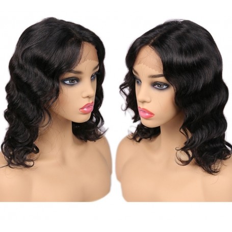 Perruque Lace wig 4x4" Lisse Brazilian Remy 14"