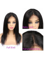 Perruque Lace Frontal wig 4x4" Lisse Brazilian Remy 16"