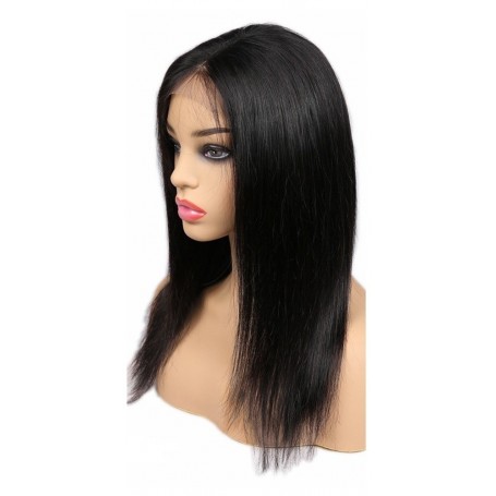 Perruque Lace wig 4x4" Lisse Brazilian Remy 18"