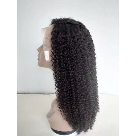Perruque Frontal Lace Wigs Human Hair Jerry Curl 20P
