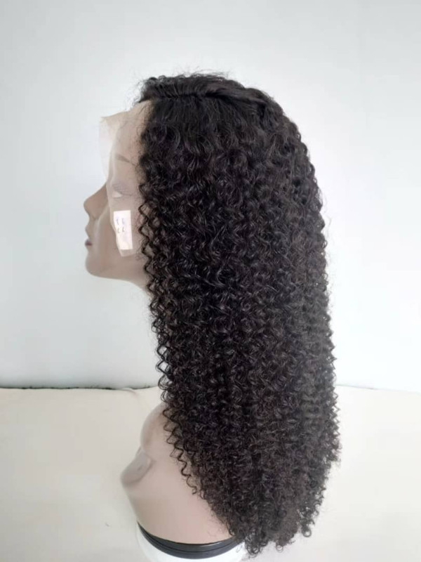 Perruque Frontal Lace Wigs Human Hair Jerry Curl 20P