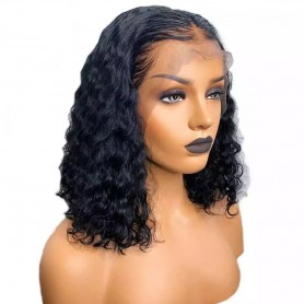 FRONTAL LACE WIGS BOBO RM DEEP WAVE 1B 14P