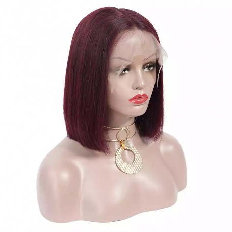 FRONTAL LACE WIGS BOBO LISSE 99J RM 10P