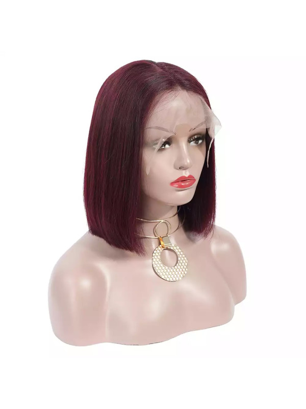 FRONTAL LACE WIGS BOBO LISSE 99J RM 10P
