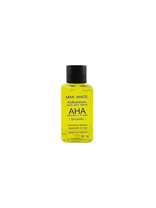 Sérum mini white AHA concentré aux acides de fruits.