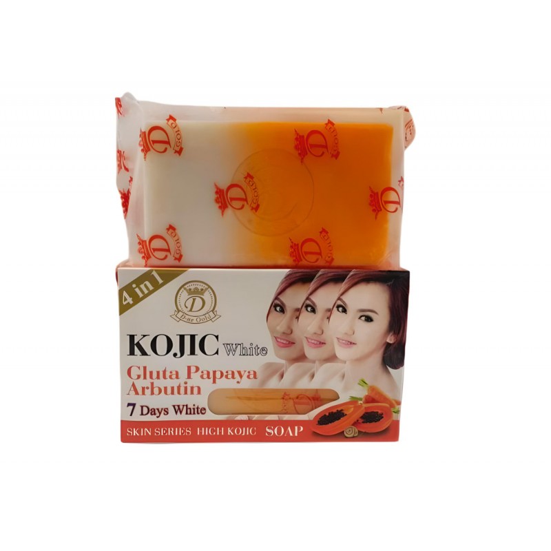 Savon kojic white gluta papaya arbutin 7 days white