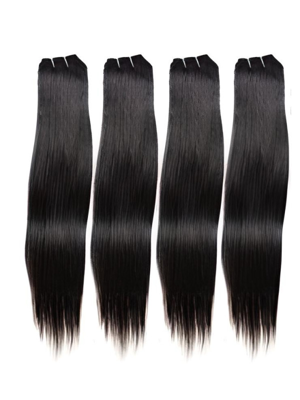 Tissage brésilien naturel cheveux humains lisses