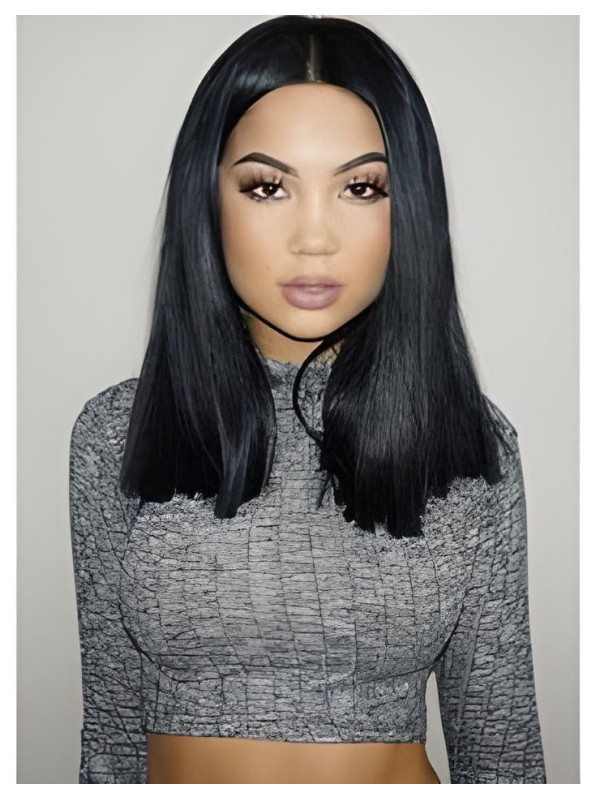 Tissage brésilien 100% naturel cheveux humains lisses x2 et closure x1