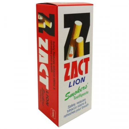 Dentifrice Zact Lion Smokers. Dentifrice Pour Fumeurs. Élimine les Taches.