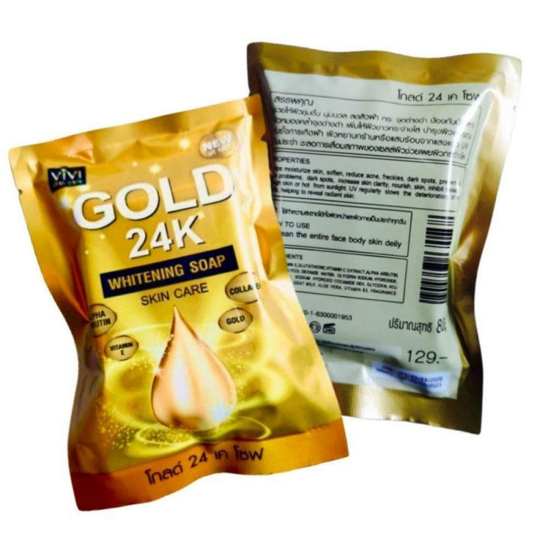Savon Éclaircissant Et Exfoliant Gold 24k
