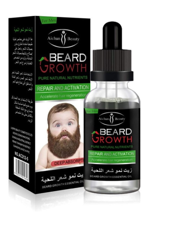 Huile à Barbe,Duvina Beard Oil, Baume pour Barbe Homme, Soins de Barbe, Huile à barbe