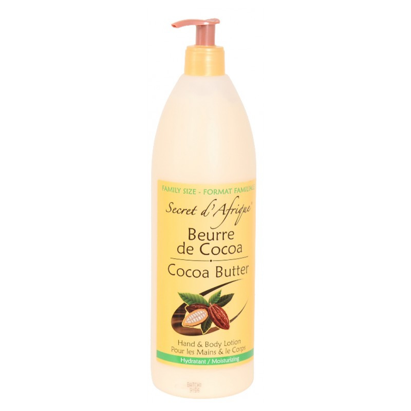Secret d'Afrique Lotion au Beurre de Cacao - Format Familial 1L
