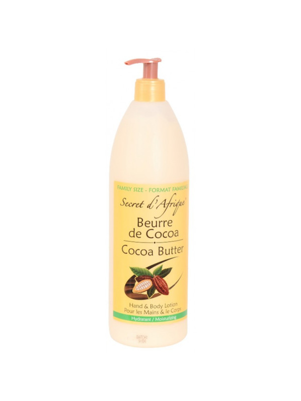 Secret d'Afrique Lotion au Beurre de Cacao - Format Familial 1L