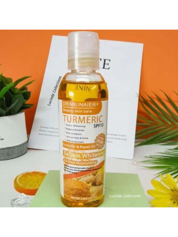 Huile Correctrice et Réparatrice au Curcuma SPF 15 - DR MEINAIER (24h d’Hydratation)