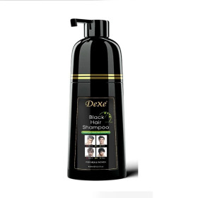 Shampooing Instantané pour Cheveux Noirs 3-en-1 - Teinture et Soin Durable 30 Jours