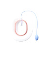 Siège de Toilette Pliable avec Bain de Vapeur - Bidet Antidérapant - Type Violet