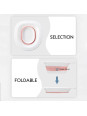 Siège de Toilette Pliable avec Bain de Vapeur - Bidet Antidérapant - Type Violet