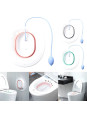 Siège de Toilette Pliable avec Bain de Vapeur - Bidet Antidérapant - Type Violet