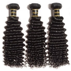 Tissage Brésilien jerry curl 100% human hair x3