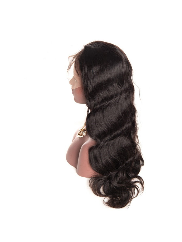 frontal Lace wig 100% cheveux brésilien Remy body wave avec baby hair densité 180