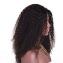 frontal Lace wig 100% cheveux brésilien Remy Jerry Curl avec baby hair densité 180