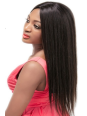 Perruque lisse 100% human hair 13x4 closure densité 180 