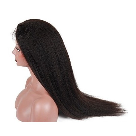 Frontal Lace Wig Human Hair kinky straight 20P