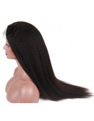 Frontal Lace Wig Human Hair kinky straight 20P