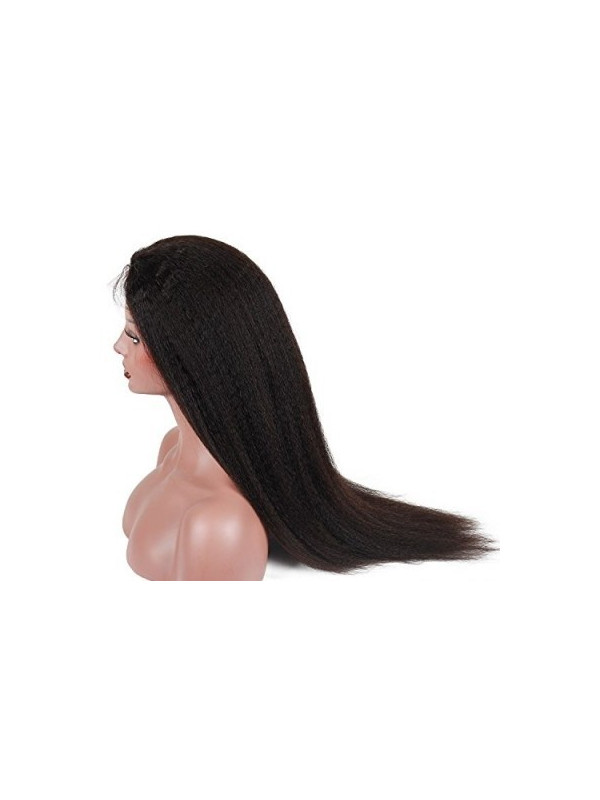 Frontal Lace Wig Human Hair kinky straight 20P
