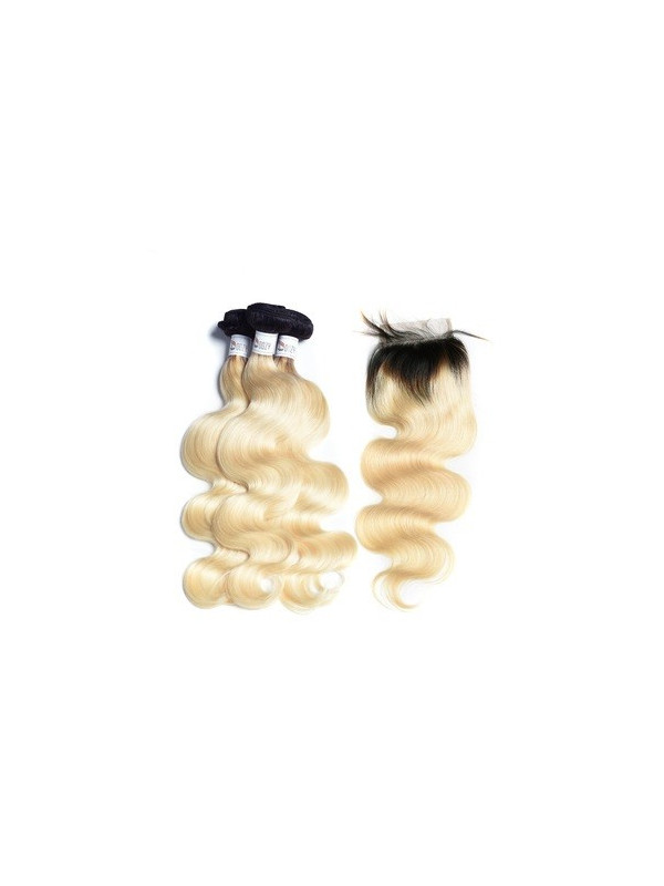 2 Tissage Bresilien Jerry Curl Try Me et Closure 20" ( 50 cm )