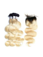 2 Tissage Bresilien Jerry Curl Try Me et Closure 20" ( 50 cm )