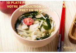 10 plats principaux pour stimuler votre production de collagène !  Prêt en 10 minutes !